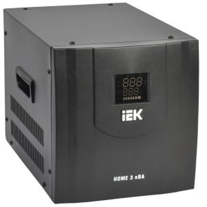 Стабилизатор напряжения HOME СНР 1/220 3кВА переносной IEK IVS20-1-03000