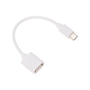 Кабель OTG Type C на USB/2.4A/PVC/white/1m/Rexant 18-1180