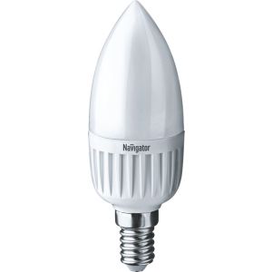 Лампа светодиодная 94 480 NLL-P-C37-5-230-2.7K-E14-FR 5Вт свеча 2700К тепл. бел. E14 330лм 176-264В Navigator 94480