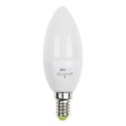 Лампа светодиодная PLED-ECO 5Вт C37 свеча 3000К тепл. бел. E14 400лм 220-240В JazzWay 1036834A