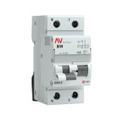 Выключатель автоматический дифференциального тока 2п B 10А 30мА тип AC 6кА DVA-6 Averes EKF rcbo6-1pn-10B-30-ac-av