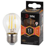 Лампа светодиодная филаментная F-LED P45-11w-827-E27 P45 11Вт шар E27 тепл. бел. ЭРА Б0047013