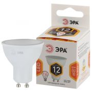 Лампа светодиодная LED MR16-12W-827-GU10 MR16 12Вт софит GU10 тепл. бел. ЭРА Б0040889