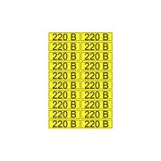 Наклейка знак электробезопасности «220В» 15х50мм (20шт на листе) Rexant 56-0007-1