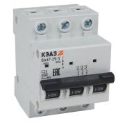 Выключатель автоматический модульный ВА47-29-3D16-УХЛ3 (4.5кА) КЭАЗ 318301