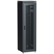 Шкаф сетевой 19дюйм LINEA N 33U 600х800мм перфорированная передняя дверь черн. ITK LN05-33U68-P