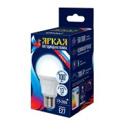 Лампа светодиодная LED-A60 13W/4000K/E27 /FR PLP01WH Яркая 13Вт матовая 4000К нейтр. бел. E27 (упак. картон) Uniel UL-00005031