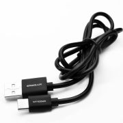 Кабель USB-Type C 2А 1м зарядка + передача данных черн. (пакет) ERGOLUX 15089