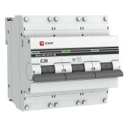 Выключатель автоматический модульный 3п C 20А 10кА ВА 47-100 PROxima EKF mcb47100-3-20C-pro