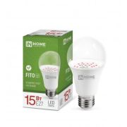 Лампа светодиодная LED-A60-FITO 15Вт A60 грушевидная E27 230В для растений IN HOME 4690612036502