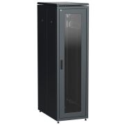 Шкаф сетевой 19дюйм  LINEA N 42U 600х1000мм стеклянная передняя дверь черн. ITK LN05-42U61-G