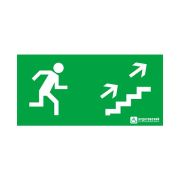 Знак эвакуационный «Эвакуационный выход по лестнице направо вверх» (330х120) Ардатов 1011120330
