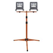 Прожектор светодиодный WORKLIGHT 2х50Вт 2х4500лм 4000К нейтр. бел. на телескопической треноге сер. LEDVANCE 4058075213999