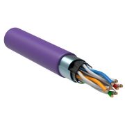 Кабель витая пара F/UTP кат.6 4х2х23AWG solid LSZH фиолет. (уп.305м) ITK LC1-C604-326