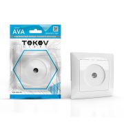 Розетка TV СП AVA в сборе бел. TOKOV LIGHT TKL-AV-A1O-C01