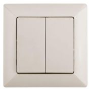 Выключатель 2-кл. СП Solo 4-104-02 10А 250В IP20 слон. кость Intro Б0053586