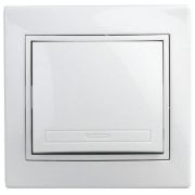 Кнопка включения СП Plano 1-109-01 10А 250В IP20 Plano бел. Intro Б0053830