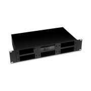 Кросс бокс оптический FO-19-6FP-BK 19дюйм 2U на 6 адаптерных панелей черн. Cabeus 10800c