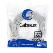 Патч-корд U/UTP кат.5E PC-UTP-RJ45-Cat.5e-10m 2xRJ45/8p8c неэкранир. PVC 10м сер. Cabeus 7699c