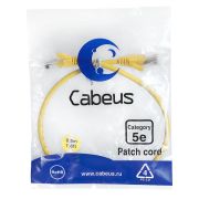 Патч-корд U/UTP кат.5E PC-UTP-RJ45-Cat.5e-0.5m-YL-LSZH 2xRJ45/8p8c неэкранир. LSZH 0.5м желт. Cabeus 9496c