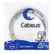 Патч-корд U/UTP кат.6 PC-UTP-RJ45-Cat.6-3m 2xRJ45/8p8c неэкранир. PVC 3м сер. Cabeus 7269c