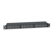 Патч-панель 19дюйм 1U 48 портов RJ45 кат.6 полностью экранир. Dual IDC высокой плотности Cabeus 8891c