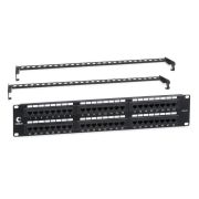 Патч-панель 19дюйм 2U 48 портов RJ45 кат.6 Dual IDC с задн. кабельн. организатором Cabeus 7447c