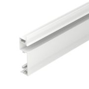 Профиль PLINTUS-H73-F-2000 WHITE L2000 алюм. Arlight 043592