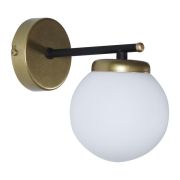 Светильник «Злата» 511 (плафон 8728) НББ 01-25-101 G9 [ИМ] настен. черн.зол. Элетех 1005405282