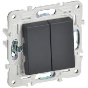 Выключатель перекрестный 2-кл. SKANDY 10А SK-V06T титан IEK SK-V23-0-10-K48