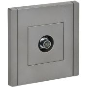 Розетка TV оконечная FORTE&PIANO FP528 сталь IEK FP-A10-O-K46