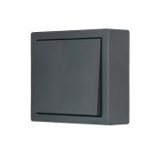 Выключатель 1-кл. ОП LETO графит LEZARD 752-3400-100