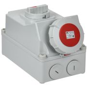 Розетка с мех. блокировкой 63А-6ч 380В 3P+PE+N ССИ-835 IP67 IEK PSR12-063-5-5-67