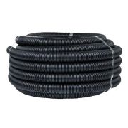 Труба гофрированная d40мм с протяжкой безгалоген. трудногорючая (FRHF) черн. (уп.25м) Plast EKF FRHF-40