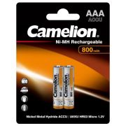Аккумулятор AAA/LR03 NI-MN 800мА.ч BP-2 металлик (блист.2шт) Camelion 3674