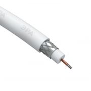 Кабель коаксиальный RG-6U CCS/(оплетка Al 48%) PVC 75Ом бел. SIMPLE (м) Эра Б0044596