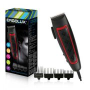 Машинка для стрижки волос ELX-HC04-C43 черн. с красн. 15Вт 220-240В Ergolux 14395