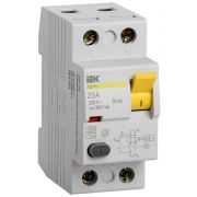 Выключатель дифференциального тока (УЗО) 2п 25А 300мА тип AC ВД1-63 IEK MDV10-2-025-300