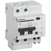 Выключатель автоматический дифференциального тока 2п 25А 30мА АД12 GENERICA MAD15-2-025-C-030