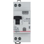 Выключатель автоматический дифференциального тока 2п C 16А 30мА тип AC 6кА RX3 Leg 419399