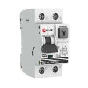 Выключатель автоматический дифференциального тока 2п C 25А 30мА тип A 6кА АВДТ-63 2мод. электрон. PROxima EKF DA63-25-30e