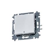 Выключатель 1-кл. СП Levit IP20 с подсветкой бел./ледяной ABB 2CHH590146A6001