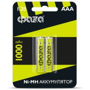 Аккумулятор AAA/HR03 Ni-MH 1.2В 1000мА.ч BL-2 (уп.2шт) ФАZА 5002913